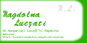 magdolna luczati business card